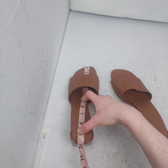 Christian Louboutin Brown Heel CL Logo Mule Slide Sandal - Picture 8 of 13